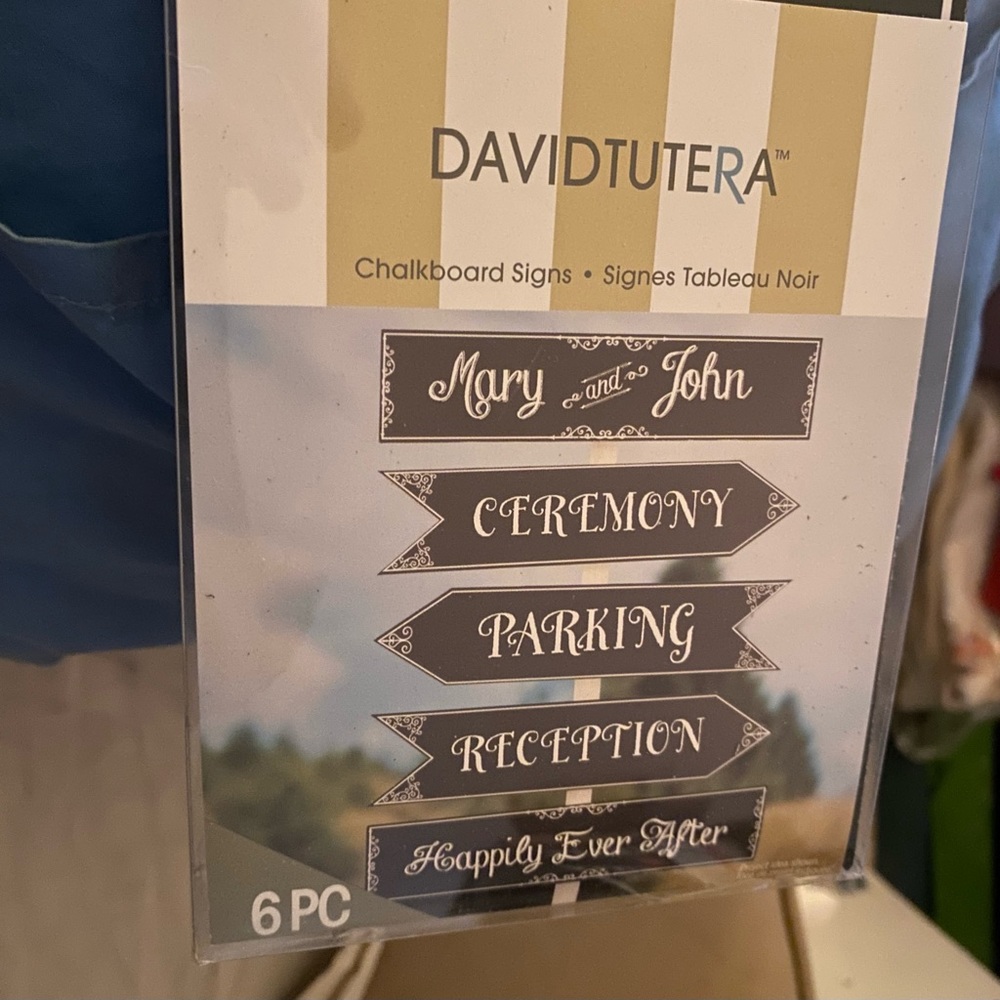 Chalkboard signs set of 6! Great for events!  New!